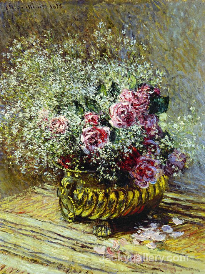 Flowers in a Pot by Claude Monet paintings reproduction